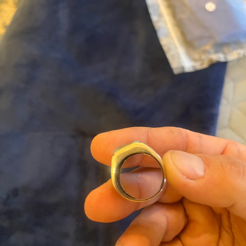 NEW .925 Sterling Silver Ring with Turquoise Stone size 9. Absolutely stunning! - Picture 4 of 6